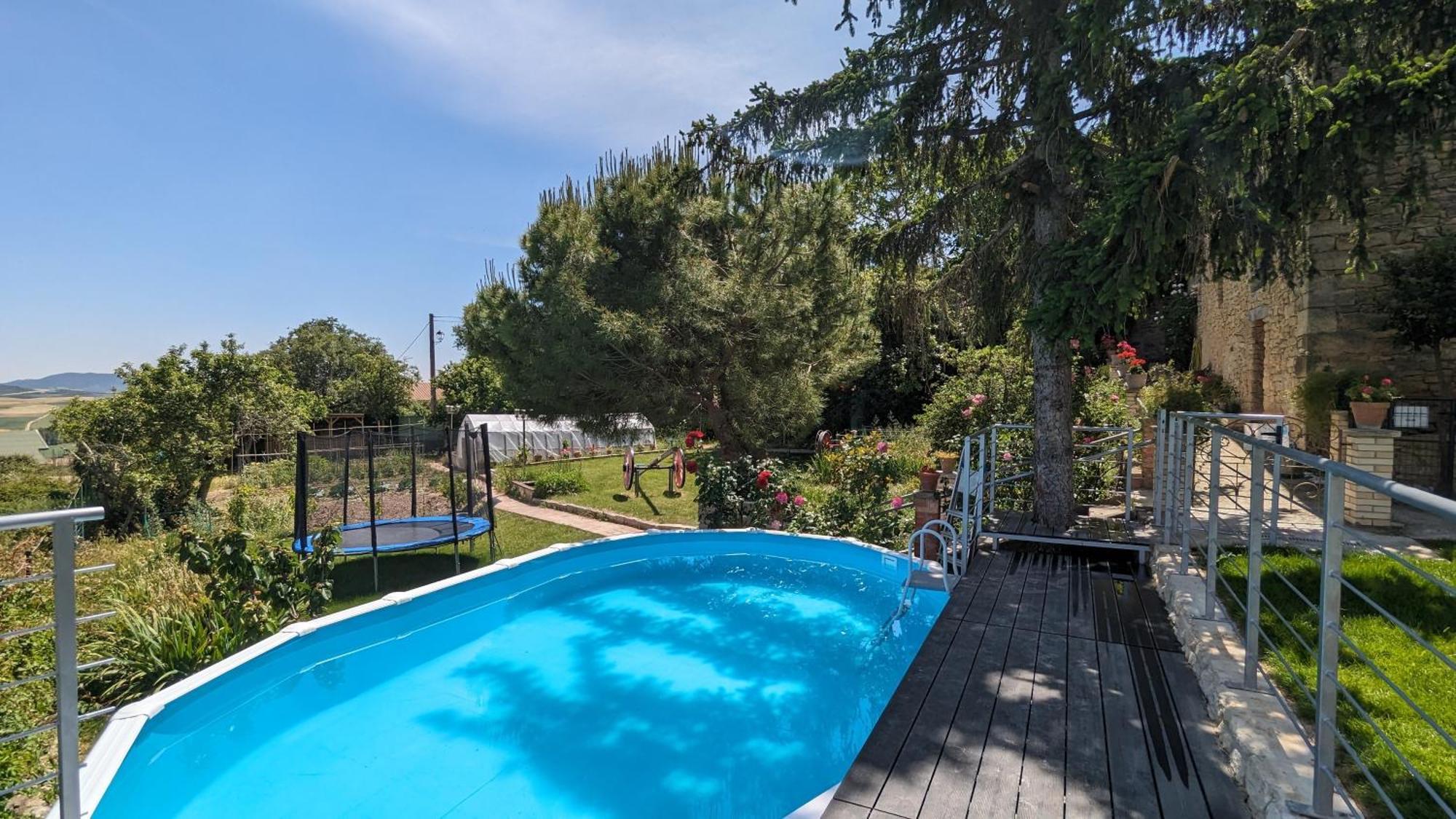 Ferienhaus Casa Albaitar Con Piscina Y Sala De Juegos Azcona